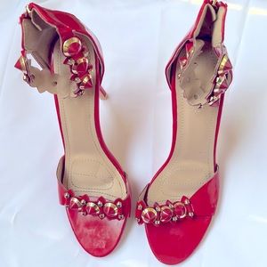Red high heels Elegant collection.